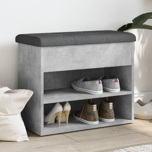 Frdhee Zapatero con banco, banco para zapatos, 62 x 32 x 50 cm, madera para apartamento o dormitorio