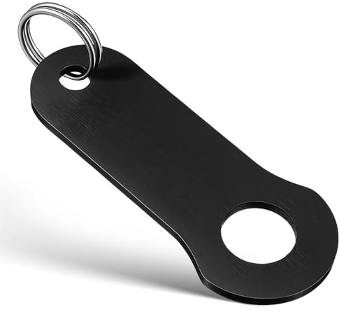AMUSLESUR Timbre de Motocicleta de Acero Inoxidable con Anilla Dividida, Accesorio Multifuncional Negro, Fácil Instalación para Motor de Motocicleta