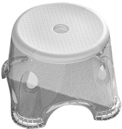 ABOOFAN Sgabello Antiscivolo per Bagno Sgabello Basso Multifunzionale in Pet Superficie Liscia per Vasca da Bagno e Doccia