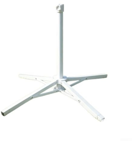 Nexren Ombrello da pesca a 4 gambe con base pieghevole compatibile con ombrelli standard per erba prato e applicazioni per eventi all'aperto