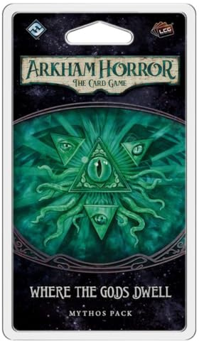 Fantasy Flight Games, Arkham Horror The Card Game: Mythos Pack - 5.5. Where the Gods Dwell, Ages 14+, 1 to 4 Players, 60 to 120 Minutes Playing Time
