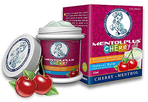 Mentolplus Cherry Bálsamo Mentolado 100% Natural | Especial niños | Con Aceites Esenciales y Aroma a Cereza