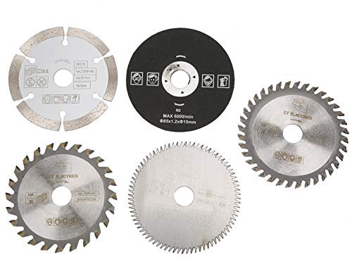 5 Stücke Kreissägeblätter, HSS Kreissägeblatt, Schneidblätter, Sägeblatt 85Mm Innendurchmesser 15 Mm Mini-Hartmetall-Kreissägeblatt für Schneidwerkzeug