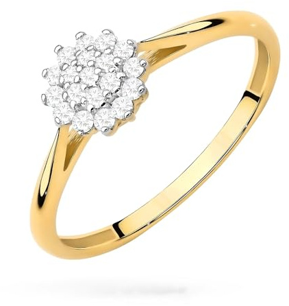 Sakrami Anello in Oro Solitario Fiore (18)