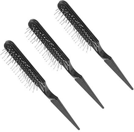 WOONEKY 3piezas Peine De Peluquería De Rata Unidades Cepillo Para Cardar y Desenredar El Cabello Para Teñir y Peinar El Pelo