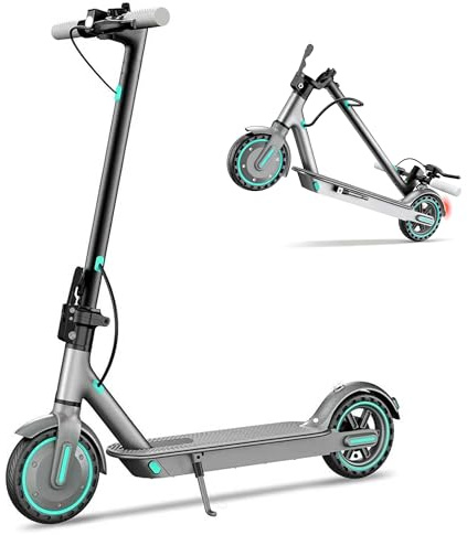 Electric Scooter, 350W Motor, 21 Miles Range, E-Scooter with 8.5 Honeycomb Tire, Foldable Escooter with Dual Braking System and App Control