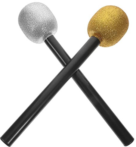 YARNOW 4pièces Microphone Jouet Lot de Microphones Décoratifs pour Garçon Fille Accessoire De Cosplay Fête