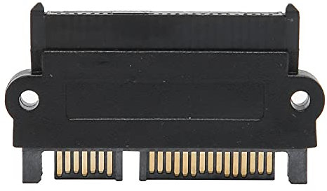 Tnfeeon Convertitore Adattatore SAS a 15pin SAS a Porta Snell di Plastica Nera Piccola e Portatile per la modalità di Contesto Principale (Diretto (10310))