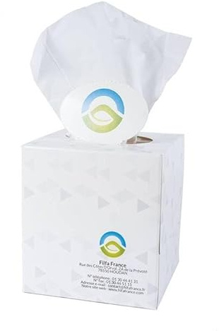 FILFA FRANCE - Boîte cube de mouchoirs en papier - x24
