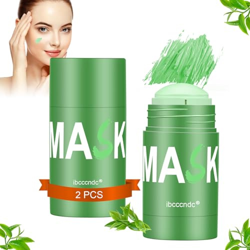 Josmon Green Tea Deep Cleanse Mask 2PCS, Blackhead Remover with Green Tea Extract for Face Deep Pore Cleansing, Oil Control, Moisturizing, and Shrink Blackheads for Men Women All Skin Types