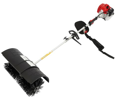2.3 PS 52CC Gasoline Powered Broom Sweeper, spazzaneve manuale, spazzaneve a benzina, scopa, spazzatrice a benzina, per prato, marciapiedi, viali, giardino
