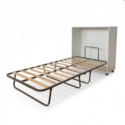 MUEMUE Cama Plegable Plegatín Blanco 106x99.2x40.2cm