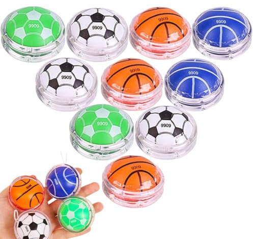 Yoyo de Retorno Automático, 10 Piezas Yoyos Plásticos para Adultos, Yoyos para Niños, Principiantes y Nostálgicos, Ideal para Desestresar
