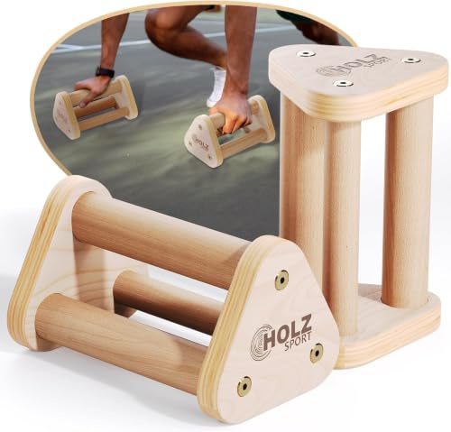 Handstand Barren, Liegestützgriffe aus Stahl, Parallettes – Rutschfeste Push-Up Bars – Fitnessgerät für Zuhause & Outdoor, Last bis zu 500 kg