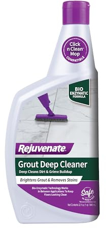 Rejuvenate Grout Deep Cleaner Cleaning Formula Instantly Removes Years of Dirt Build-Up to Restore Grout to the Original Color (32 fl oz)