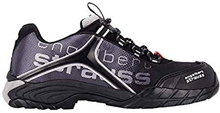 Engelbert Strauss 93608-43/black/gray/silver Sicherheitshalbschuhe Merak, 43, Schwarz/Grau/Silber7