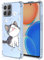 XINYEXIN Funda para Honor 70 Lite 5G / Honor X6 / Honor X8 5G(6.5) Flores Floral Patrón Slim Antigolpes Transparente Carcasa Suave TPU Bumper Clear Case - Cat