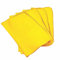 AHAD Lot de 4 chiffons jaunes en coton durable super absorbants multi-usages pour polir, nettoyer les vitres de voiture, les fenêtres de cuisine, les accessoires ménagers 38 cm x 38 cm