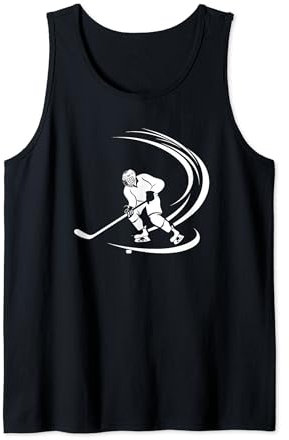 Eishockeyspieler Skizze Eissport Eishockeyschläger Tank Top