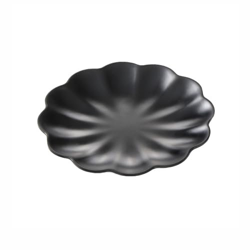 Plateau à Bijoux Bol à Clé Organisateur de Bijoux en Résine Plateau à Bijoux Ovale Plateau Decoratif Noir Présentoir Organisateur de Rangement pour Montres Bague Bonbons Clés Décoration de Table (N)