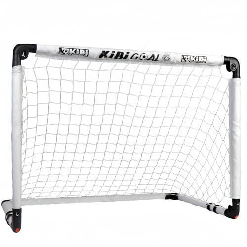 KiBiGOAL Fussballtor Kinder Fußballtor, Klappbar Fußballtor 90x60cm, Mini Kinder Fussballtor für Indoor und Garten, Kinder Fußball Spielzeug Geschenke für Innen und Außen