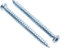 ANDROMEDAGIE® - Viti per Calcestruzzo Testa Svasata Torx Tx30 in Acciaio Temprato Zincato Viti Autofilettanti per Muro, ideali per ancoraggi diretti senza tasselli (20, 7.5x152)