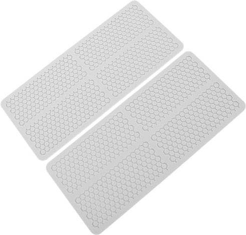 DEARMAMY Moules en Silicone Nid D’Abeille 3D 2 Pièces Moules Creux pour Fondant Chocolat et Pâtisserie Silicone Alimentaire Flexible Décoration Gâteaux Cuisson Réutilisable Facile à