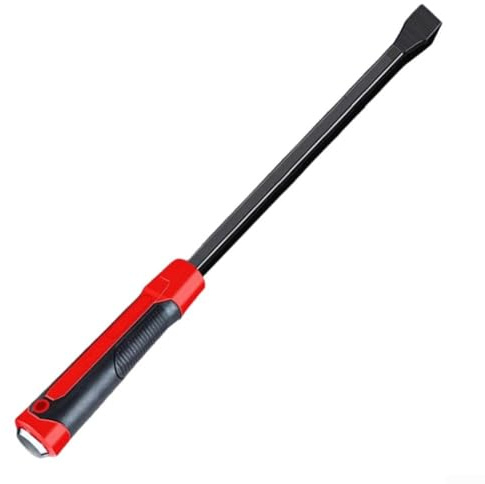 Accarugty Pied de biche robuste avec tournevis extracteur de clou pour retirer les clips de panneau de voiture, outil en métal avec poignée traversante compatible avec marteau (C)