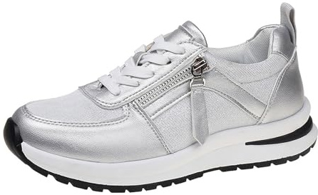 Generiska sneakers med dragkedja, dam, platåsneakers, dam, vinter, vandringsskor, bekväma fritidsskor, varma ortopediska tennisskor, mjuka, lätta sportskor, halkfria, vandringsskor