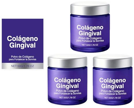Generic Polvo De Colágeno Para Dientes, 50 G, Polvo Para El Cuidado Bucal Con Colágeno E Hidroxiapatita, Protector De Encías Y Esmalte Dental Para Uso Diario (3)