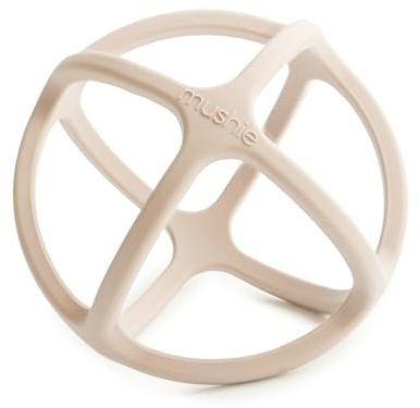 mushie Silicone Baby Teether Ball Toy (Shifting Sand)