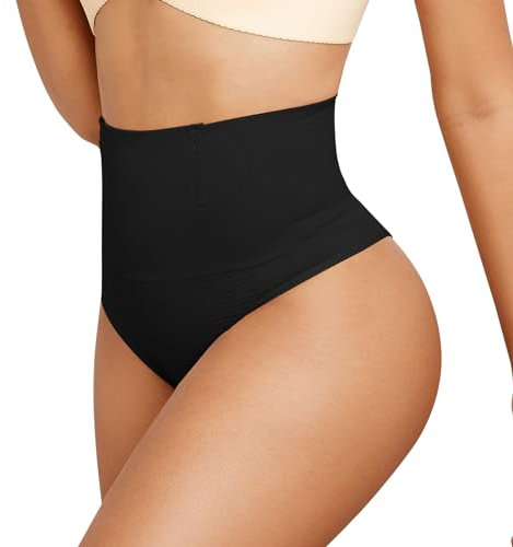 Waxden Bauchweg Unterhose Damen Miederhose Hohe Taille Nahtlos Stark Formend Bauch Weg Bauchkontrolle Unterwaesche Hip Lifting Body Shaper Miederslips Figurformende Tanga Unterwäsche