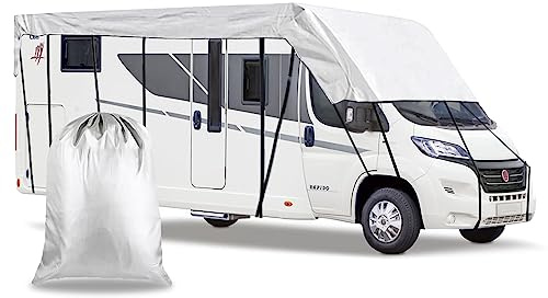 Soekodu Lona de Protección de Techo de Caravana, Impermeable 210D Cubierta de Caravana, 6,5 X 3 Metros/21 X 10 Pies Funda Caravana (6.5 x 3 m/255 x 118 Pulgada)