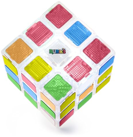 Rubik's Pulse 3x3 Zauberwürfel, pulsierend-leuchtender Zauberwürfel mit integriertem 60-Sekunden-Timer, hochwertige Verarbeitung, für Einsteiger und Profis, ab 8 Jahren