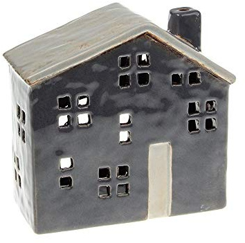 Village Pottery Joe Davies Town House Tealight Holder - Large Blue JD310774