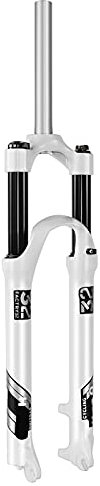 LvTu Horquilla de Bicicleta de Montaña 26 27,5 29 Pulgadas Manantial de Aceite Horquilla de Suspensión Delantera MTB Aleación Tubo Recto Bloqueo Manual Accesorios para Bicicletas (Size : 26 Inch)