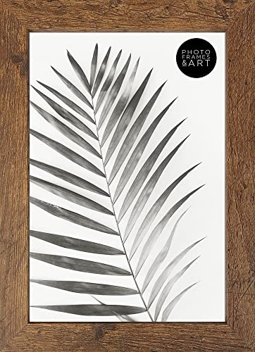 pf+a REAL GLASS Rustic Effect A5 Picture Frame - A5 Photo Frame Table Top & Wall Mounting