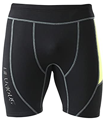 rockible 2mm Men Neoprene Shorts Leggings Surfing Equipment Scratch Resistant Underwater Wetsuit Pants for Running Canoeing Cycling Water Aerobics, L