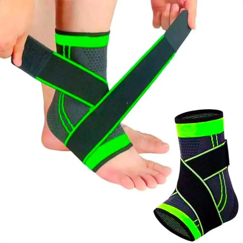 Premium Ankle Support for Sports/Ligament Damage - Plantar Fasciitis Relief & Arthritis Foot Support. Daily Relief or During Sport - Compression Socks/Foot Brace For Men & Women (Medium)