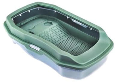 YIYILU Acquario per Tartarughe con Coperchio | Habitat Domestico a Doppio Strato Staccabile, Antiscivolo