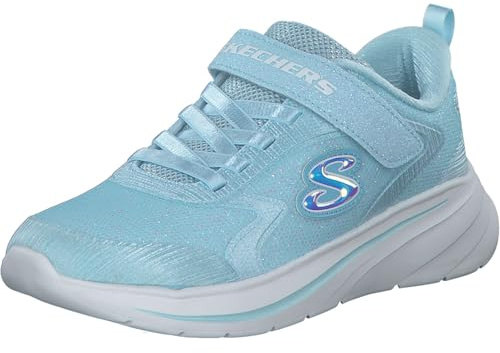 Skechers Wave 92 303557L/LTBL Chaussures basses pour fille avec fermeture Velcro Taille 31, Bleu Lt Blue, 31 EU