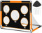 Gofady Porta da Calcio per Bambini, 2 in 1, Porte da Calcio Pop Up con 5 Sparare e Borsa per il Trasporto, Rete da Calcio per Giardino Interni ed Esterni(1.2M/1.5M) (Arancione, 120 * 90 * 90CM)