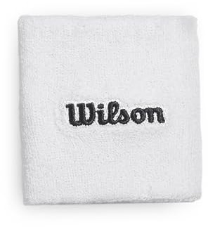 Wilson Terry Logo Schweißbänder, Feuchtigkeitskontrollierend und schnelltrocknend, Weiß (Bright White), Einheitsgröße