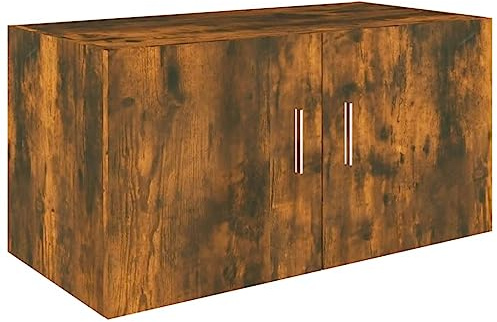 VidaXL Väggmonterat skåp rökfärgad ek 80x39x40 cm konstruerat trä