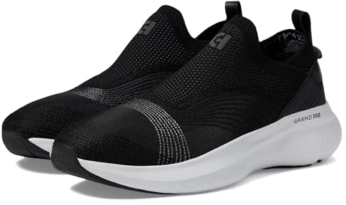 Cole Haan Women's Zerogrand Motion Connect Sneaker, Blk/Gry Pinstripe, 5.5 UK