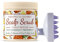 CalmGrace Exfoliating Scalp Scrub in Bigger Size with Silicone Brush | Fortified with Dead Sea Salt, Tea Tree Oil, Coconut Oil & Vitamin C, E | Detox Hair Care Set for Dandruff & Itchy Scalp
