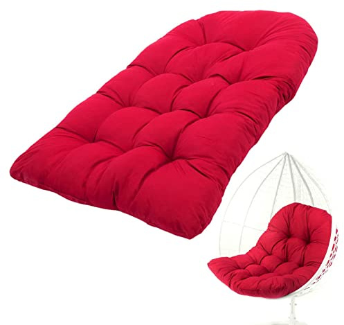 Coussin De Fauteuil Suspendu - Coussin De Chaise D'oeuf Suspendu De Patio Épais | Coussin De Balançoire Suspendu En Polyrotin/rotin | Pour L'extérieur, Balcon, Terrasse, Jardin, Balançoire, Canapé