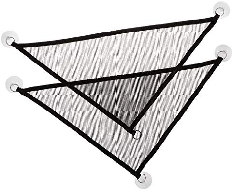 ZHGFXIN 2PCS Reptiles Lounger Hammock Hanging Mesh Bed Fun Pet Swing Toys Terrarium Decoration For Habitat Bearded Dragon Accessories Driftwood Supplies Heating Pad Tank Plant