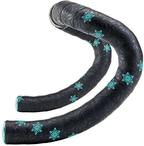 SUPACAZ Cinta Manillar Super Sticky Kush Galaxy, Negro/Celeste