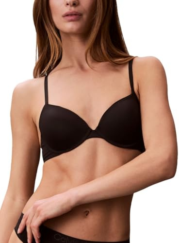 Calvin Klein Women's Constant Convertible Strap Lightly Lined Demi Bra Bra, -black, 38C